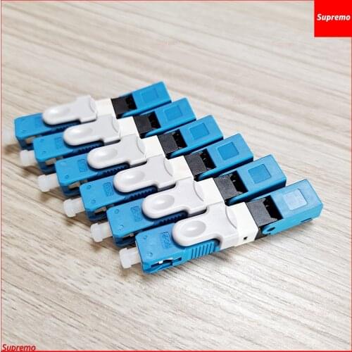 Free Shipping 300 PCS/Lot FTTH ESC250D SC APC and SC UPC Single-Mode Fiber Optic Quick Connector FTTH SM Optic Fast Connector