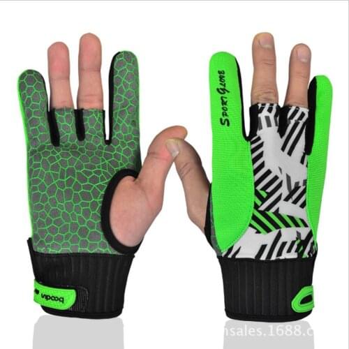 BOODUN Professional anti-skid bowling gloves Comfortable Bowling accessories Semi-finger instruments sports Gloves for Bowling