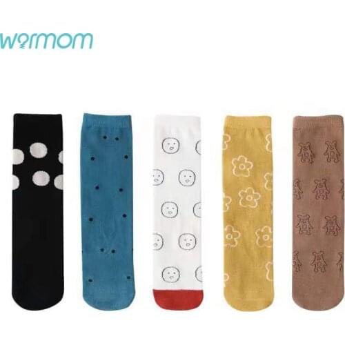 Warmom Baby Girls Socks Accessories Toddlers Long Sock Kids Knee High Soft Cotton Children 28CM Breathable Spring Autumn Socks