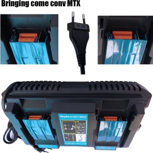 Double Battery Charger For Makita 14.4V 18V BL1830 Bl1430 DC18RC DC18RA EU Plug High quality with USB Port