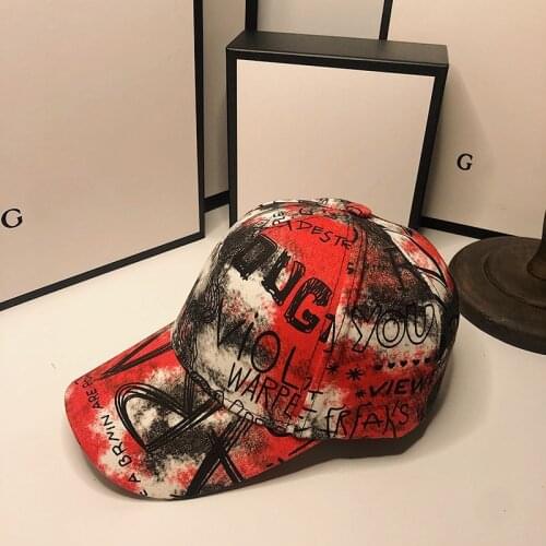 HT161Cartoon Baseball Cap Summer Hat Cotton Light Board multicolor Baseball Cap Men Women Cap Outdoor Sun Hat letter print Hat