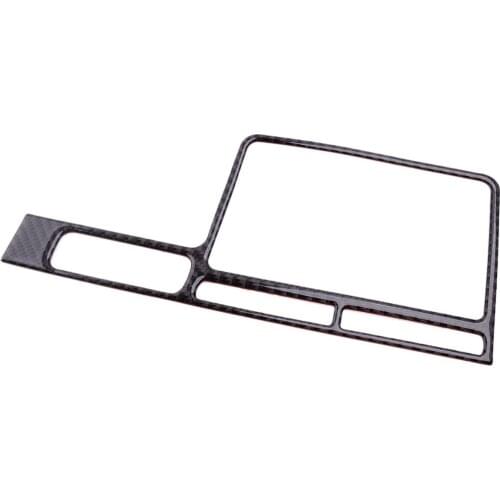 Car Carbon Fiber GPS Navigation Panel Cover Trim LHD Fit For Nissan GT-R R35 2016 2015 2014 2013 2012 2011 2010 2009 2008