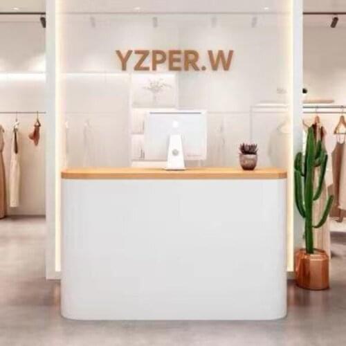Clothing Store Cashier Counter Small Simple Modern Beauty Salon Milk Tea Shop Bar Table Reception Counter