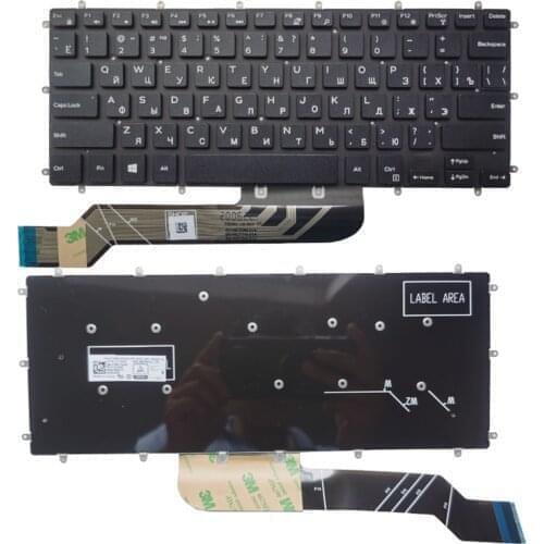 New Laptop Russian/RU Keyboard For DELL Inspiron 13 5368 5378 5369 5370 5379 7368 7378 7368 7370 7373 7375 7378