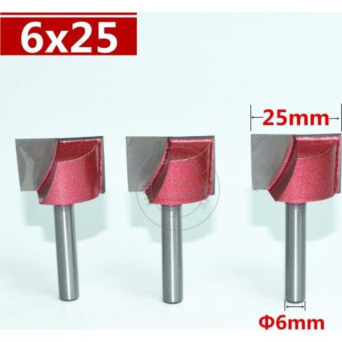 6mm*25mm,CNC Tungsten steel Cleaning bottom bit,CNC machine tool,PVC,MDF,Acrylic,Carbide end mill,woodworking insert router bit