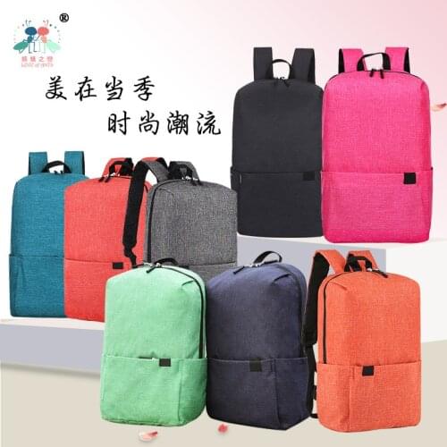 Creative-Fashion Colorful Backpack Nylon Waterproof Travel Bag Breathable Wear Schoolbag Gift Customization
