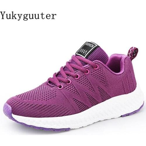 Sport Running Shoes Woman Outdoor Breathable Thick Sole Couple Lightweight Athletic Mesh Sneakers Female High Quality