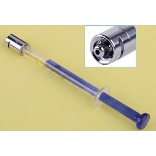 LETAOSK 1ml Glass New Luer Lock Tip Syringe Injector Lab Sampler Standard Diameter Caliber Precision