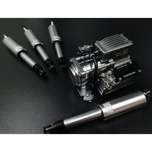Metal Air suspension system AIRMATIC II for Capo JK MAX 1/10 Scale Wrangler Cralwer Truck 4x4 ACE-1 RC
