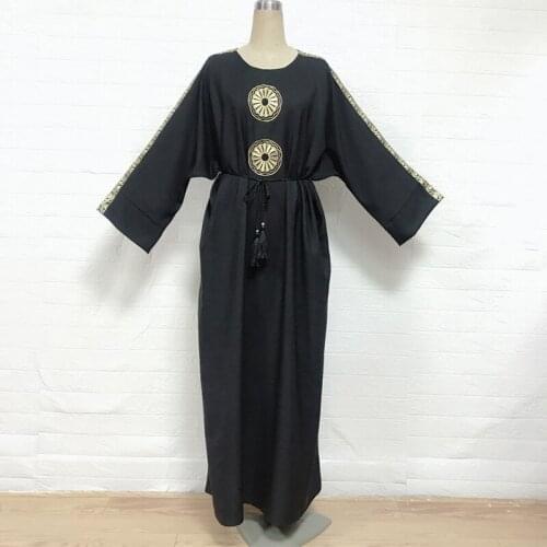 New popular African Dubai, Turkey, Abaye burka burka women gown embroidered loose dress