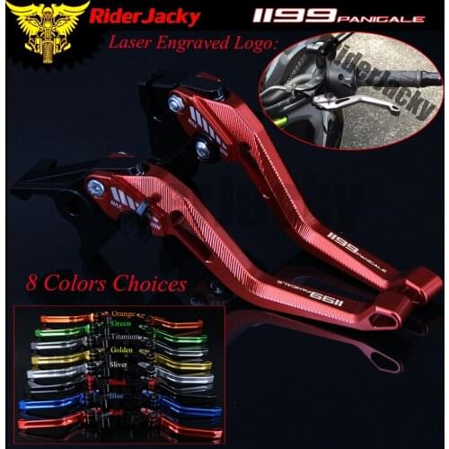 RiderJacky 3D Rhombus Hollow Adjustable Motorcycle Brake Clutch Levers For Ducati 1199 Panigale/S/Tricolor 2012-2015 2013 2014