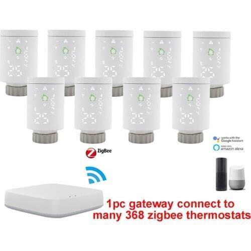 Gas Boiler Heating System Radiator Room Heating TRV Zigbee Thermostat