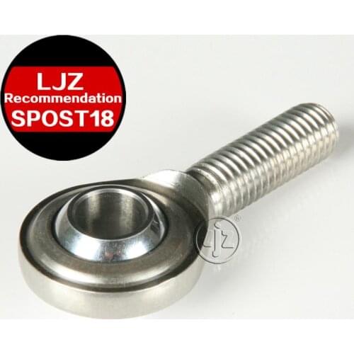 Stainless steel rod ends Bearings M18*1.5 Right and left hand thread 18mm ball 100 Pieces/lot