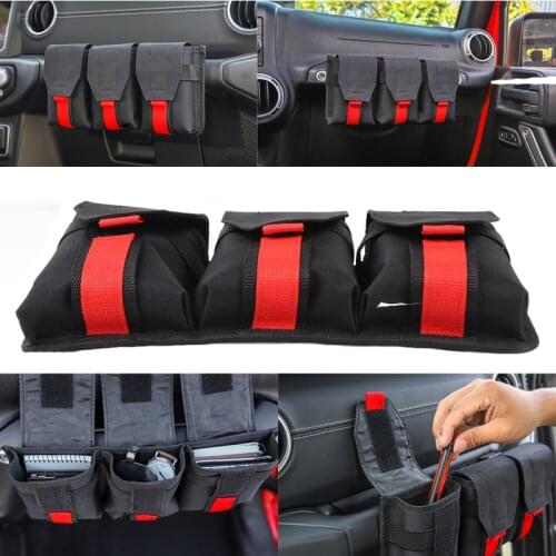 For Jeep Wrangler JK JL TJ 1997-2016 2017 2018 2019 2020 Stowing Tidying General Co-pilot Handle Storage Bag Waterproof Oxford