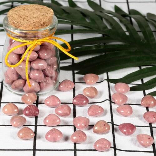 TUMBEELLUWA Love Puffy Heart Shaped Stones Healing Reiki Crystal Gem Stone Fluorite For Room Decor Gift