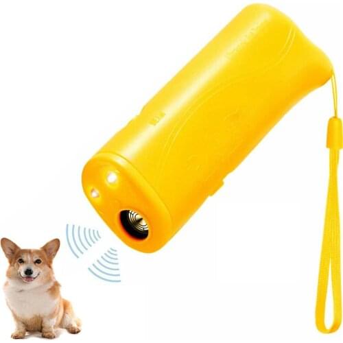 Dog Repeller Anti Barking DogTraining Device Pet Trainer with Lighting Ultrasonic 3 in 1 Anti Barking Pet Supplies accessories