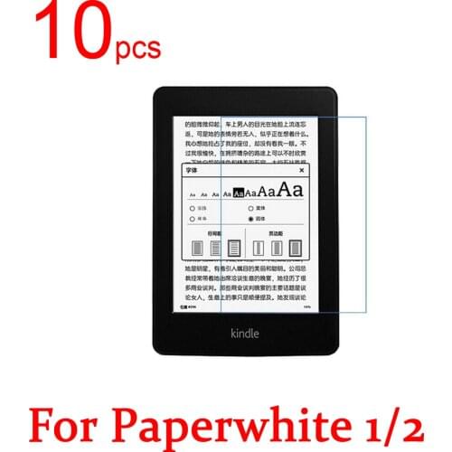 10pcs Ultra Clear/Matte/Nano anti-Explosion LCD Screen Protector Film Cover For Amazon Kindle Paperwhite 1/2/3 Protective Film
