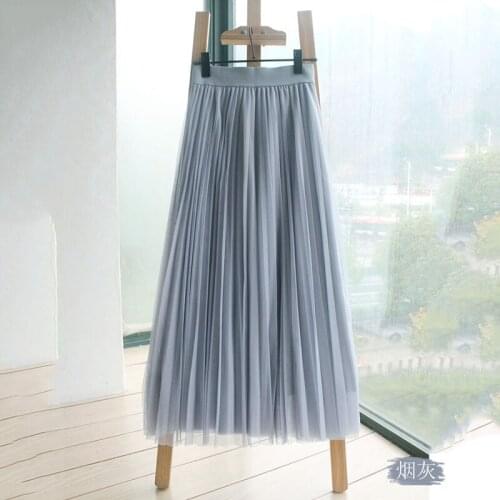 2021 summer new womens three-layer gauze puff skirt fashion pleated skirt half-length skirt casual all-match puff skirt s222