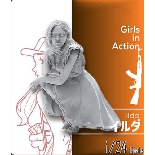 1/24 Resin Model Building Kit Figure Building kit girl Lida
