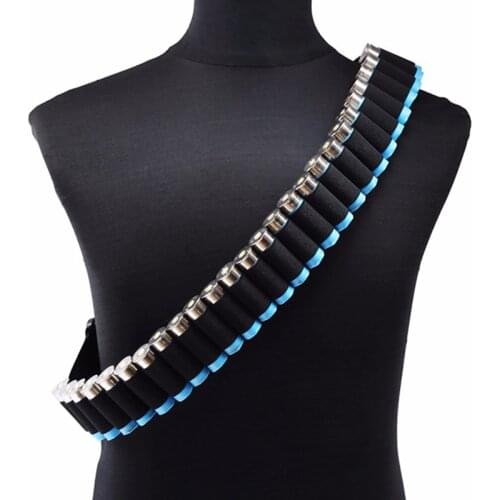 12G 29 Rounds Tactical Bullet Holder Ammo Pouch Belt Airsoft Shot Pistol Gun Accessory Camping Hunting Cartridge Holder