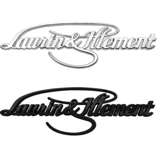 3D Metal Car Rear Trunk Badge Side Sticker L&K emblem For Skoda Laurin & Klement Octavia SUPERB FABIA KAMIQ KAROQ KODIAQ RAPID