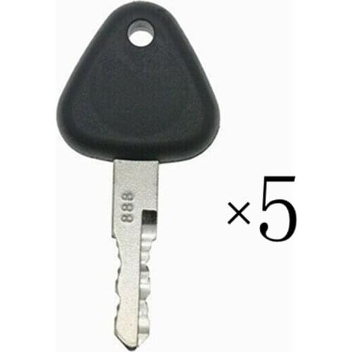 5pc For SDLG Heavy Equipment Ignition Keys Backhoe Excavator Loader 888