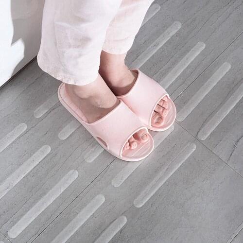 5Pcs Transparent Bathroom Shower Anti-slip Stickers EVA Bathroom Bathtub Non-slip Strips Tape Stair Steps Bathroom Accessories