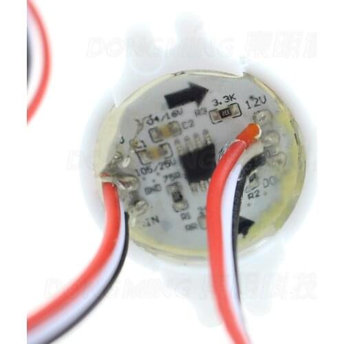 50pcs/lot smart WS2801 led pixel module 3led 5050 RGB waterproof IP68 DC12V IP67 0.72W pixel led point light for ourdoor