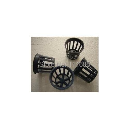 Free shipping 100Pcs Small Size Plastic Net Slip Pot Aquarium Live Plant, Hydroponic Plant Pot Basket Fish Tank