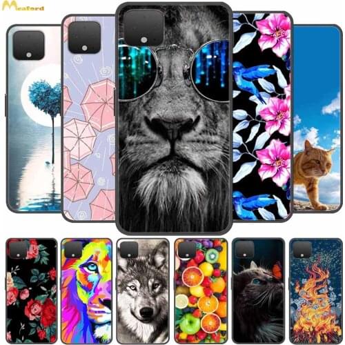For Google Pixel 4 / 4 xl Case Soft Silicone Painted Back Cover For Google Pixel 3 / 3 xl Phone Case Pixel4 XL Funda Black TPU