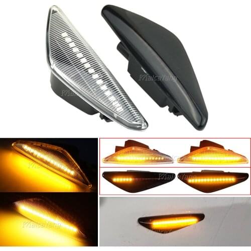 For BMW X3 F25 2011-2017 X5 E70 2007-2013 X6 E71 E72 2008-2014 Dynamic LED Light Side Marker Sequential Indicator Blinker