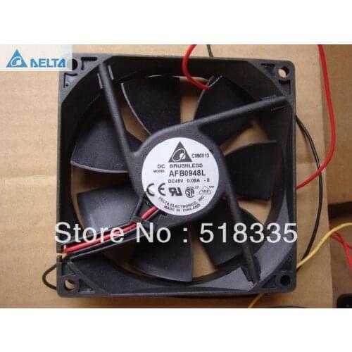 For delta AFB0948L 9CM 9.2CM 90*90*38MM 92*92*38MM DC48V 0.08A 9225 9CM ball fan