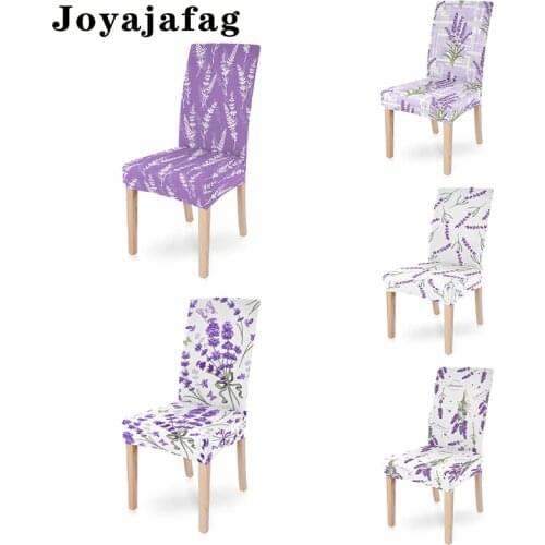 Elegant Purple Lavender Elastic Chair Cover For Office Banquet Decor Washable Stretch Dining Seat Covers Universal Sizes