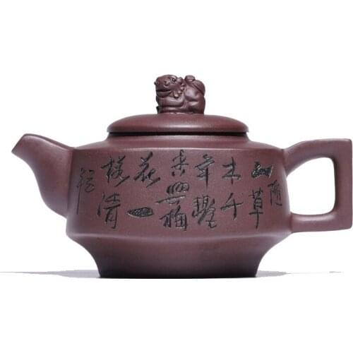Purple Clay Teapot Large-capacity Yixing Purple Clay Teapot Handmade Kung Fu Tea Set Household Teapot Tea Infuser Pot