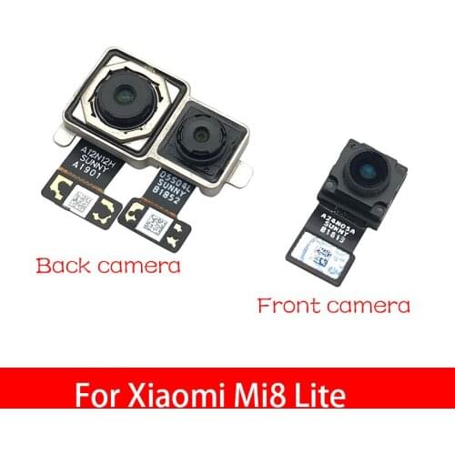 For Xiaomi Mi 8 Mi8 Lite Back Rear Camera Module Flex Cable +Front Facing Camera Replacement