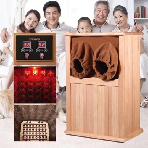Far Infrared Foot Sauna Solid Wood Bubble Foot Barrel Personal Care Appliances Home Sauna Spa Infared Sauna Heater Cabin Room