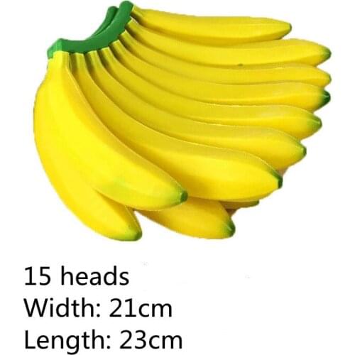 Artificial Banana Fake Plastic Banana Bunches Funny Toys Fruit Shop Display Simulation Fruit Model Photo Prop