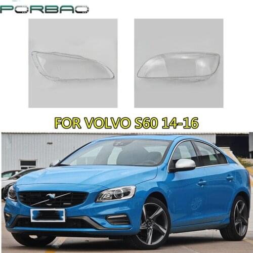 Headlight Lens Cover For S60 2014 2015 2016 Headlamp Clear Auto Shell Cover Replacement DIY