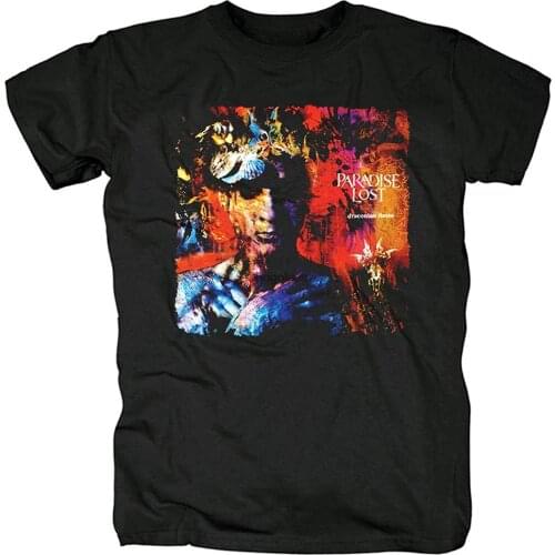 Mens TShirt Short Sleeve Shirt Paradise Lost Rock Tee Women Hiphop Shirts