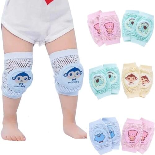 Kids Girl Boy Crawling Elbow Toddlers Baby Knee Pads Safety Mesh Kneepad Protector Leg Warmer cushion Legging Infants Children