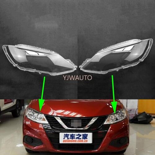 Car Headlight Lens For Nissan Tiida Versa 2016 2017 2018 Headlamp Cover Replacement Auto Shell