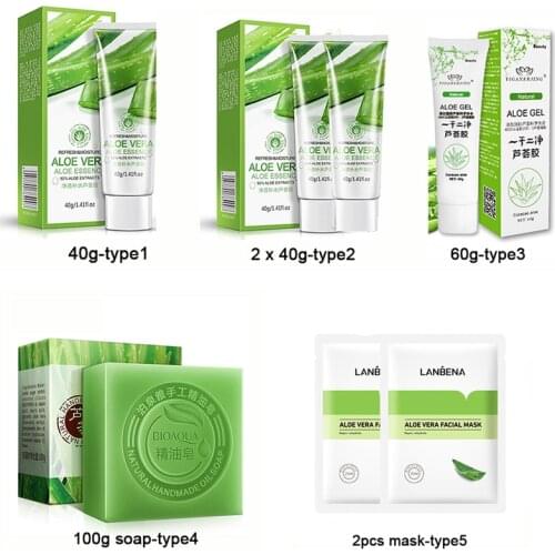 Natural Aloe Vera Gel 100%Face Cream Moisturizer Whitening Anti Wrinkle Cream Acne Scar Skin Sunscreen Acne Face cream Skin Care