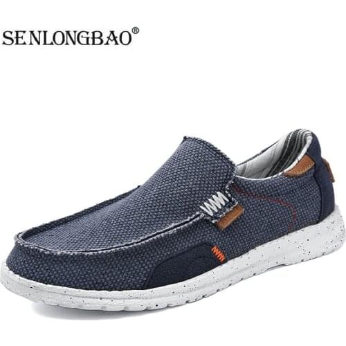 New Spring Summer Mens Casual Shoes Breathable Mens Canvas Shoes Fashion Comfortable Flat Loafers Shoes Outdoor Light Men Shoes