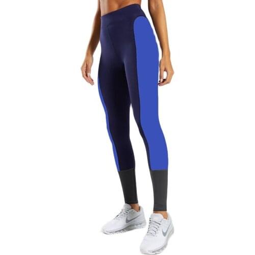 Mixed Color Yoga Leggings High Waist Womens Sport Pants Gym Workout Running Jogging Tights