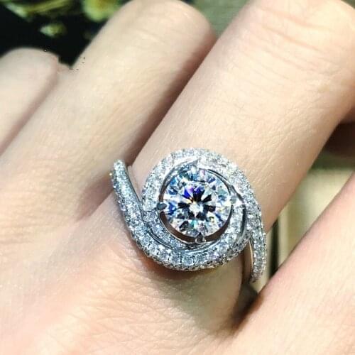 Handmade Promise ring AAAAA Sona Cz Silver color perfect Engagement wedding band rings for women bridal Finger Jewelry