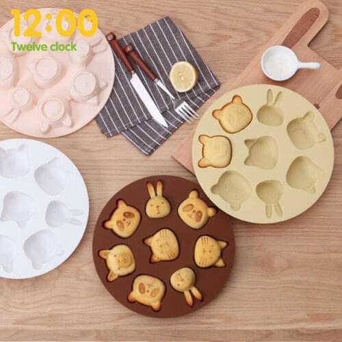 Cute Animals Cookie Stamp Biscuit Mold 3D Cookie Plunger Cutter DIY Baking Mould