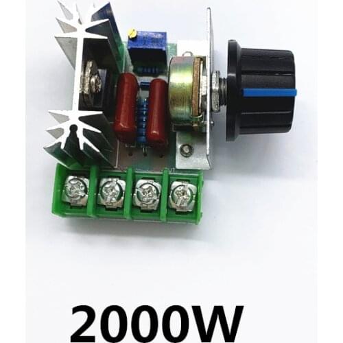 AC 220V 2000W SCR Voltage Regulator Dimming Dimmers Motor Speed Controller Thermostat Electronic Voltage Regulator Module