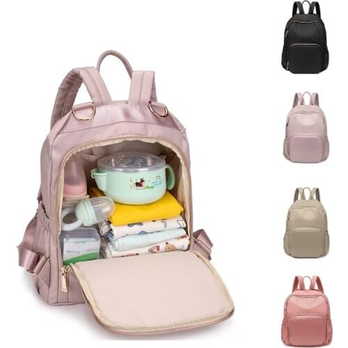 Portable Oxford Diaper Bag Backpack Large Capacity Fashion Maternity Bags Quality Travel Humanized Baby Nappy Mommy Bag Gift