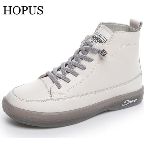 Women Ankle Boots 2021Autumn New Fashion Shoes For Women Martin Boots Plus Size Soft Genuine Leather Casual Ladies Sneakers