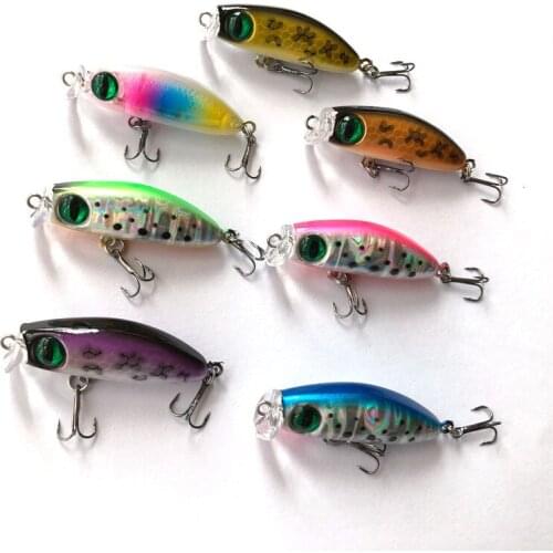 Hard Bait Fishing Lures 7color for Choose 2.6g/40mm The Dog Artificial Hard Plastic Bait Trout Bass Tackle